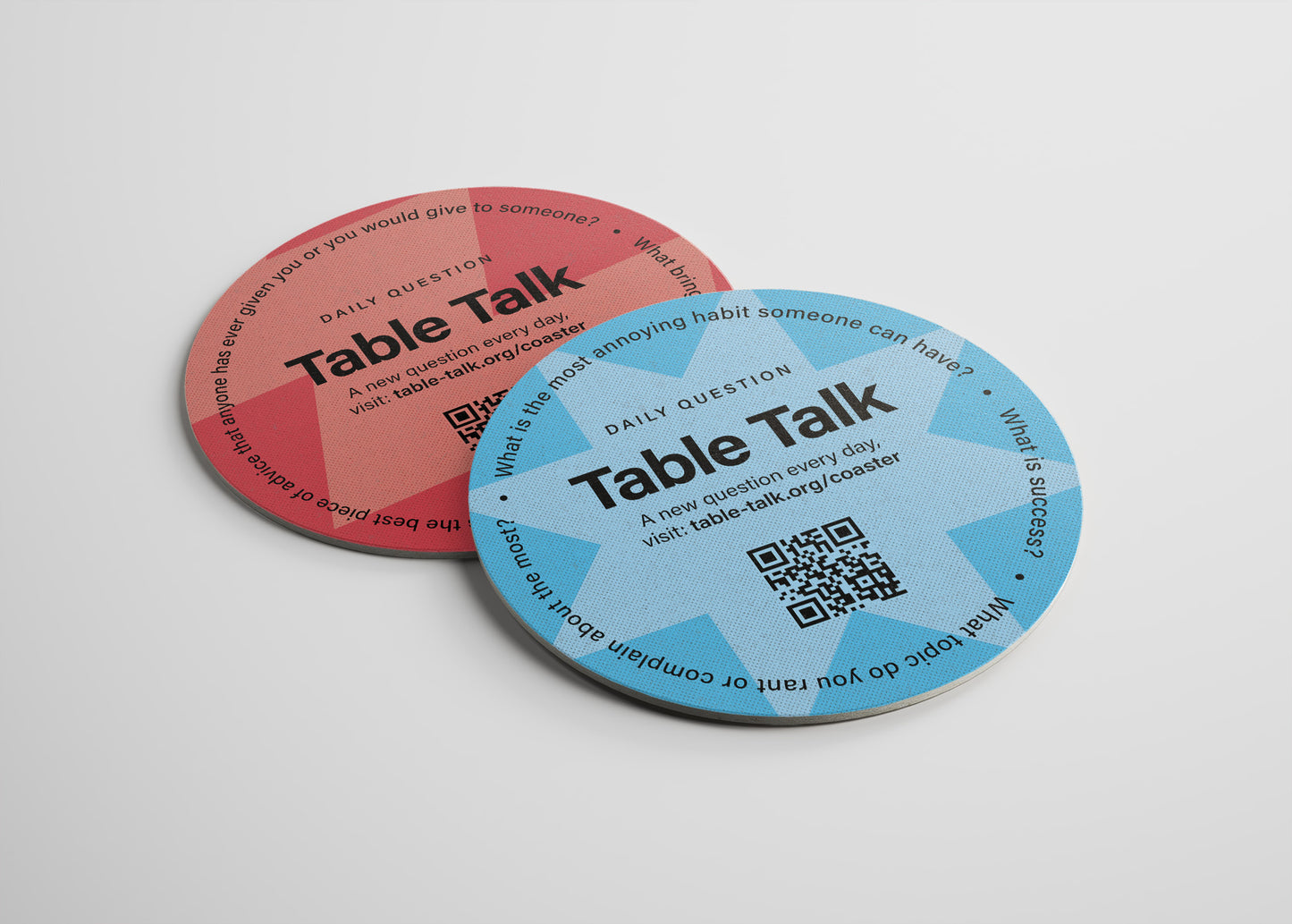 Table Talk Coasters — Preorder
