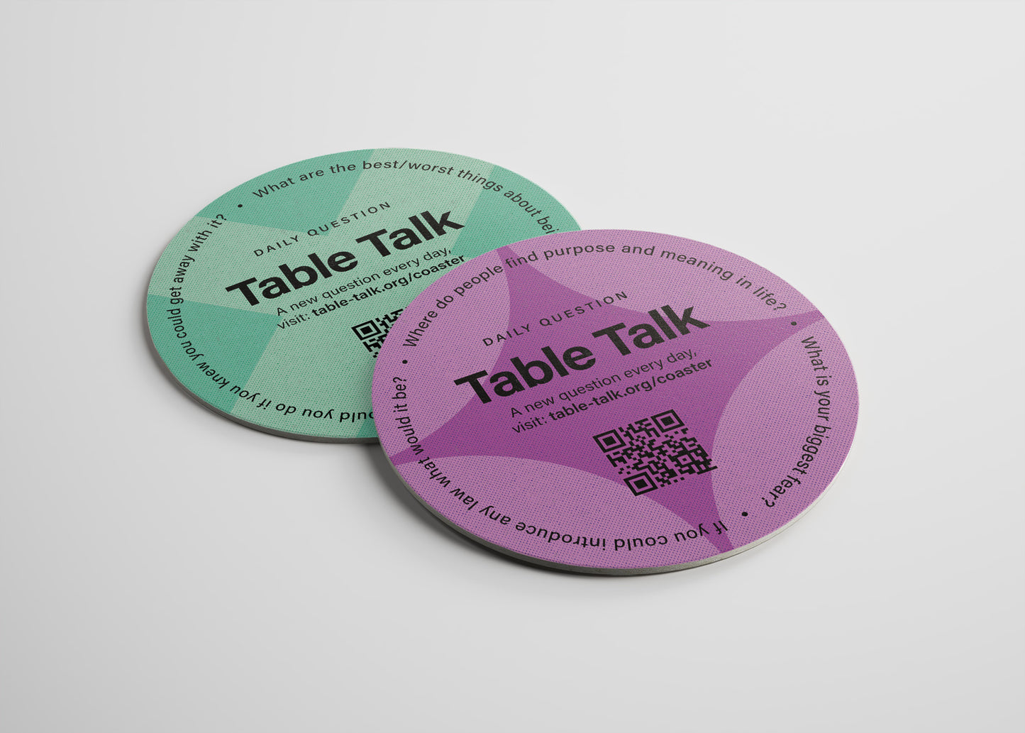 Table Talk Coasters — Preorder