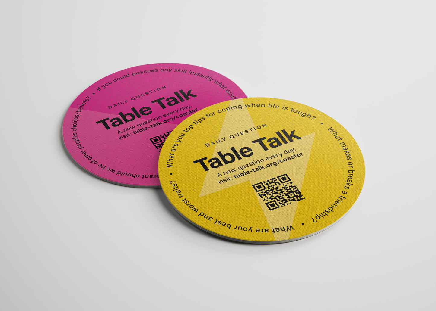 Table Talk Coasters — Preorder